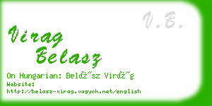 virag belasz business card